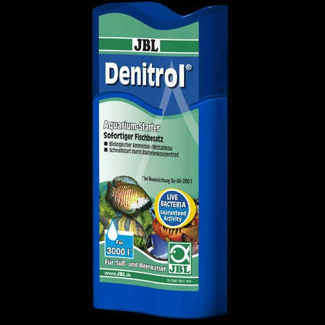 JBL Denitrol - baktérium indító édesvízi és sósvízi akváriumokhoz az akváriumi halak problémamentes betelepítéséhez (100ml)