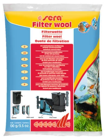 Sera Filtervatta - akváriumi szűrőanyag (100g)