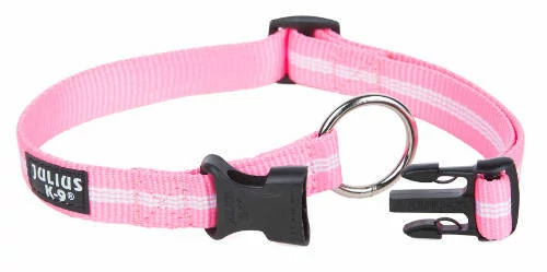 B:JK9 IDC nyakörv utánvilágító, pink, 25mm*39-65cm