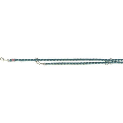 Trixie Cavo Leash - kiképzőpóráz fonott kötélből (benzin/zsálya) S-M (2m/Ø12mm)