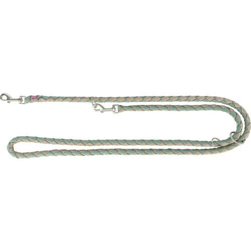 Trixie Cavo Leash - kiképzőpóráz fonott kötélből (zsálya/homok) S-M (2m/Ø12mm)
