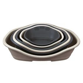 Trixie Sleeper Plastic Bed - műanyag fekhely (sötétszürke) kutyák részére (78/96cm)