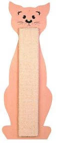 Trixie Cat Scratching Board - kaparófa (figurás, natúr/bézs) macskák részére (21x58cm)