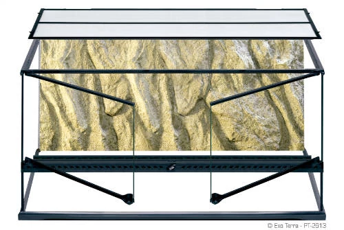 Exo-Terra Large Wide Terrarium - Dekoratív kivitelű üvegterrárium (90x45x45cm)