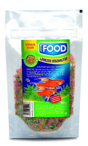 Aqua-Food  Lemezes - díszhaltáp talpastasakos