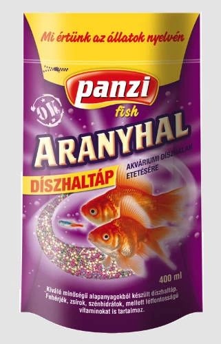 Panzi talpastasakos Aranyhal díszhaltáp 400ml