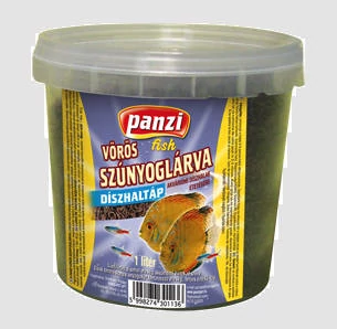 Panzi Vörös szúnyoglárva - táplálék díszhalak részére (vödrös) 75g